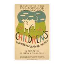 Children Art Brooklyn 1938 WPA posters by lc_wpa Children Art Brooklyn 1938 WPA posters