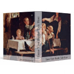 Children At Lunch By Benjamin Vautier  (Best Quali 3 Ring Binder