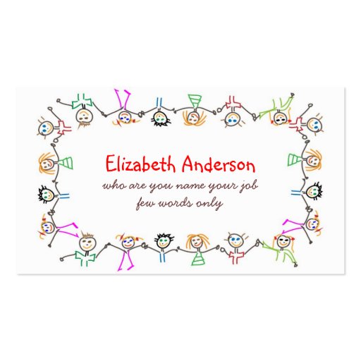 children business card (front side)