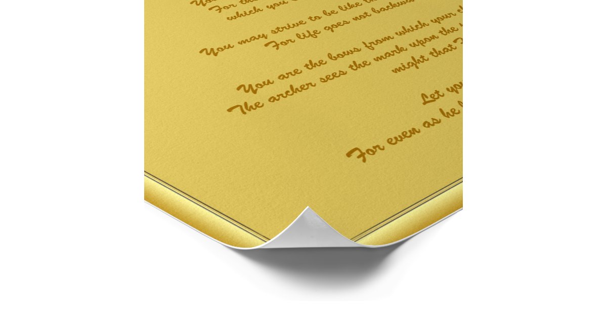 Children by Kahlil Gibran Poster | Zazzle