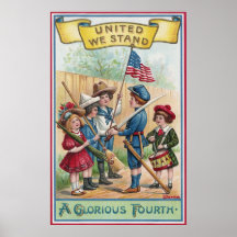 Children Celebrate the Fourth Posters