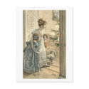 Children, Dog Looking At Tree postcards