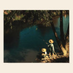 Children Fishing on the Bayou - Vintage posters