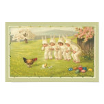 Children in Bunny Suits Easter Poster