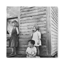 Children in Poverty: 1930s Refrigerator Magnet