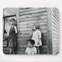 Children in Poverty: 1930s Mouse Pad