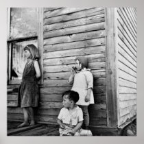 Children in Poverty: 1930s Poster