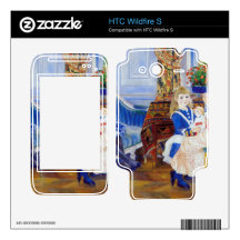 Children in the afternoon in Wargemont by Renoir Skin For HTC Wildfire S