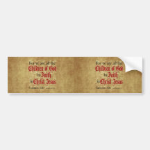 Children of God by Faith Bumper Sticker