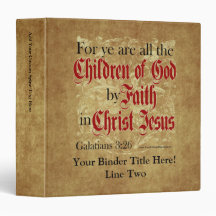 Children of God by Faith Vinyl Binder