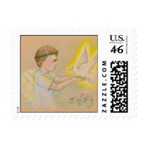 Children of Light Angel Boy postage by rbyrtus Children of Light Angel Boy postage
