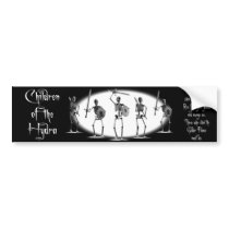 'Children of the Hydra' Skeletons Bumper Stickers