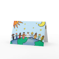 Children of the World Greeting Card-New