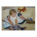Children on The Beach, Mary Cassatt cards by vintagegiftmall Children on The Beach, Mary Cassatt cards