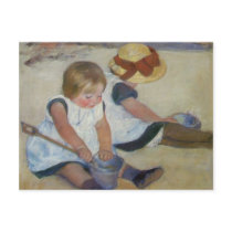 Children on The Beach, Mary Cassatt postcards