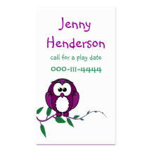 Children Play date calling card Business Card