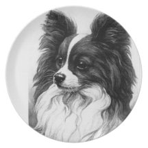 CHILDREN PLAYING BLACK AND WHITE DESIGN DINNER PLATES