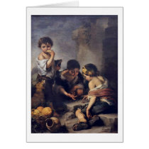 Children Playing By Bartolome Esteban Murillo Greeting Card