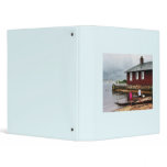 Children Playing by Harbor Essex CT 3 Ring Binders