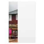 Children Playing by Harbor Essex CT Customized Stationery