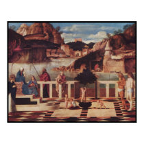 Children playing in the courtyard posters
