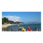 Children playing custom photo card