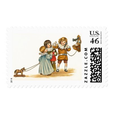 Children Playing Postage by vintagetreasurechest