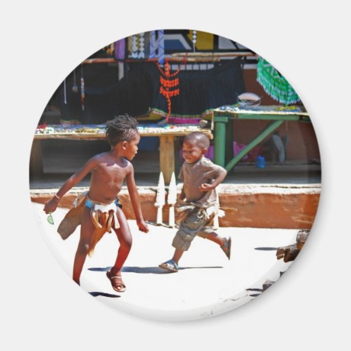 Children Playing Refrigerator Magnets