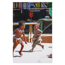 Children Playing Stationery