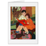 Children Reading Greeting Cards