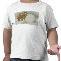Children Rolling Snowballs Tees