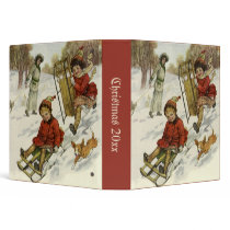 Children Sledding binders