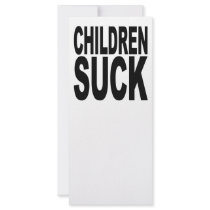 Children Suck rack cards