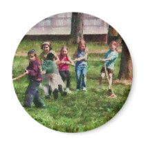 Children - Tug of War Refrigerator Magnet