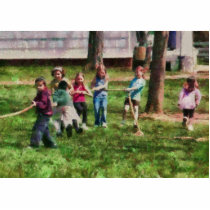 Children - Tug of War Acrylic Cut Outs