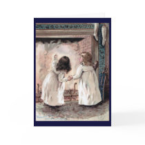 Children Waiting for Santa Claus Greeting Card