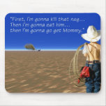 Children, Western - A tough day in the desert Mouse Pad