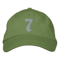 Childrens #7 embroidered hats