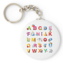 childrens alphabet key chain