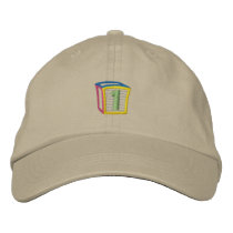 Childrens Block Puff 1 embroidered hats by ZazzleEmbroidery Childrens Block Puff 1 embroidered hats