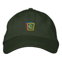 Childrens Block Puff E embroidered hats by ZazzleEmbroidery Childrens Block Puff E embroidered hats