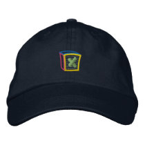 Childrens Block Puff X embroidered hats by ZazzleEmbroidery Childrens Block Puff X embroidered hats