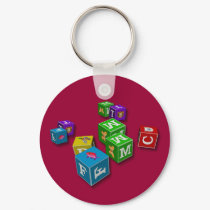 Childrens Blocks - Keychain by SuperDays Childrens Blocks - Keychain