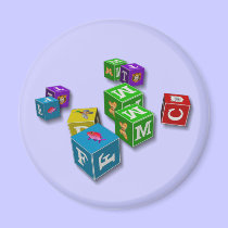 Childrens Blocks - Magnet