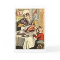 Children's book holiday feast greeting cards