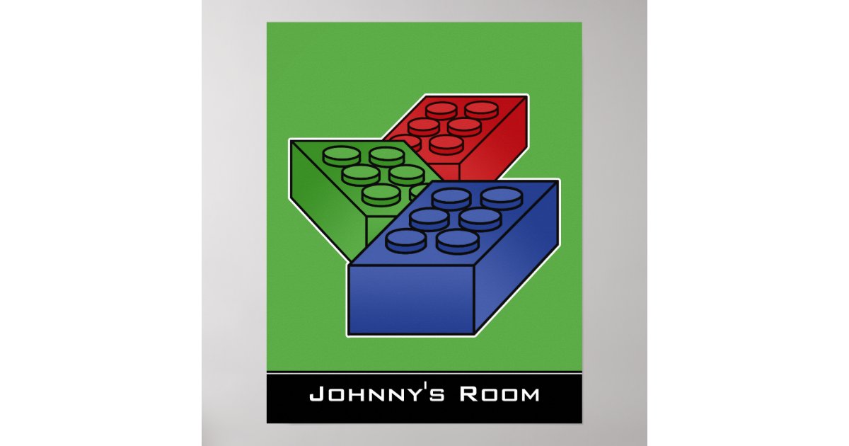 Children's Building blocks Poster | Zazzle