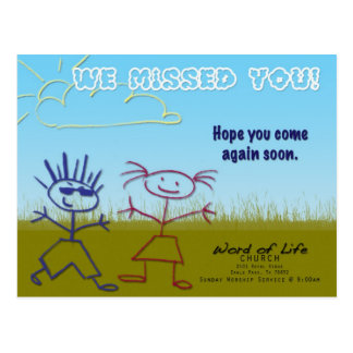 Sunday School Postcards &amp; Postcard Template Designs
