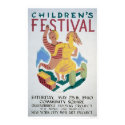 Childrens Festival NYC 1940 WPA posters