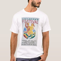 Childrens Festival NYC 1940 WPA t-shirts by lc_wpa Childrens Festival NYC 1940 WPA t-shirts