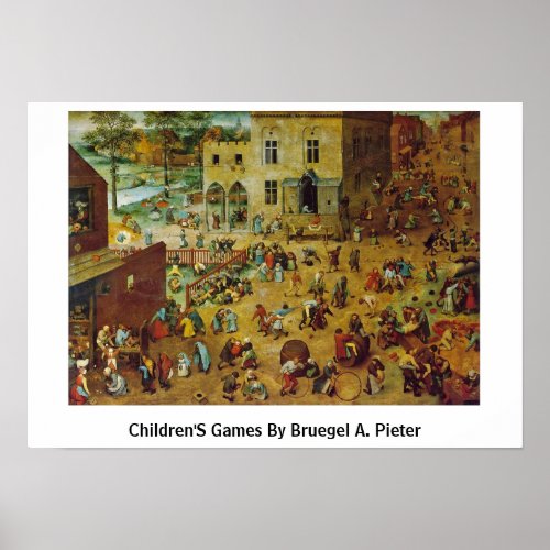 Children'S Games By Bruegel A. Pieter Print